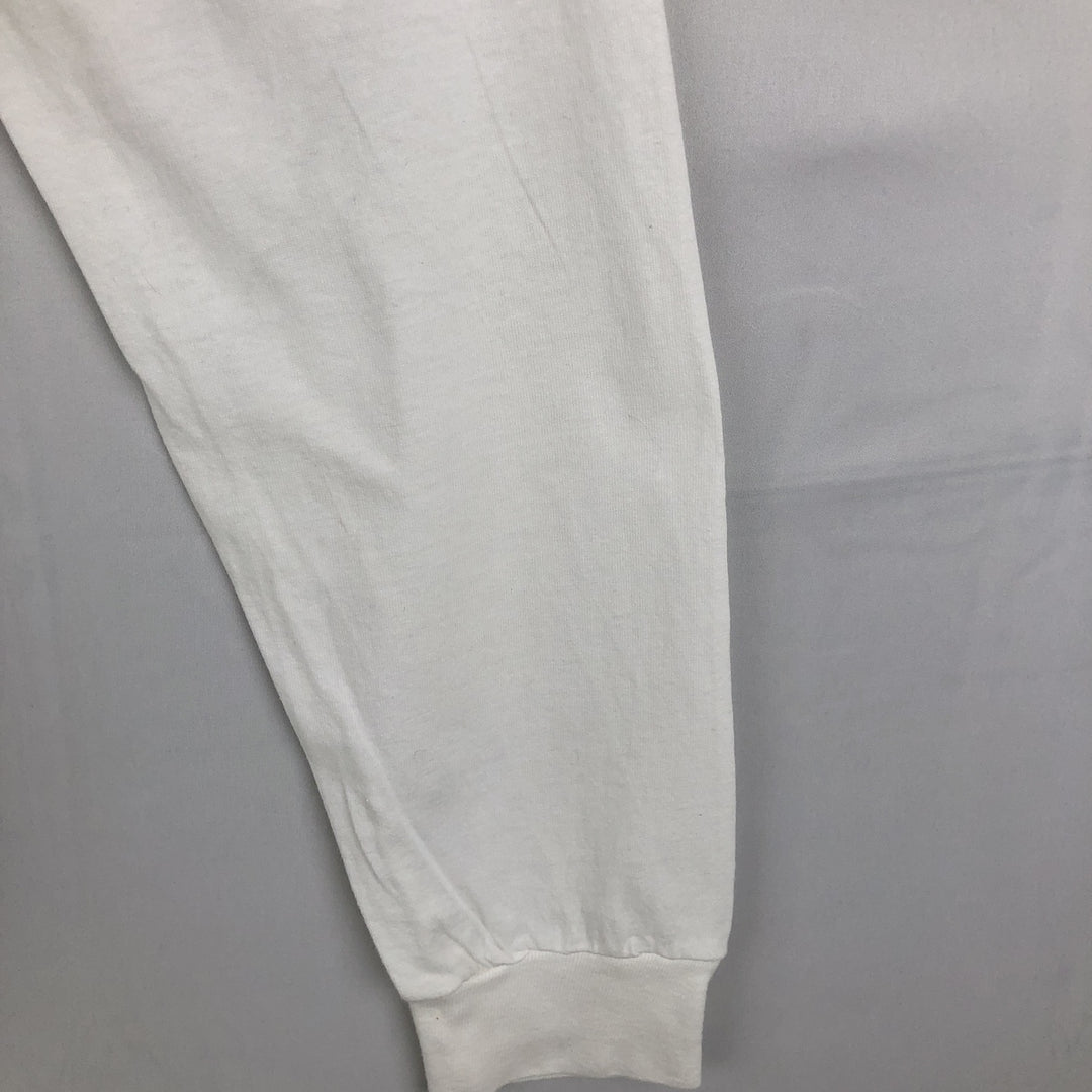 90'S Winston Long-Sleeve T-Shirt, Made in USA, Men's XL (approx.), Vintage cotton white type Vintage Second Hand