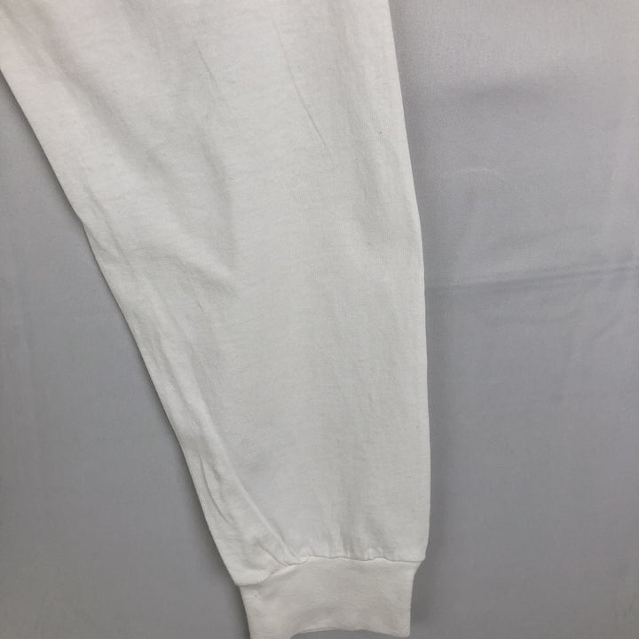 90'S Winston Long-Sleeve T-Shirt, Made in USA, Men's XL (approx.), Vintage cotton white type Vintage Second Hand