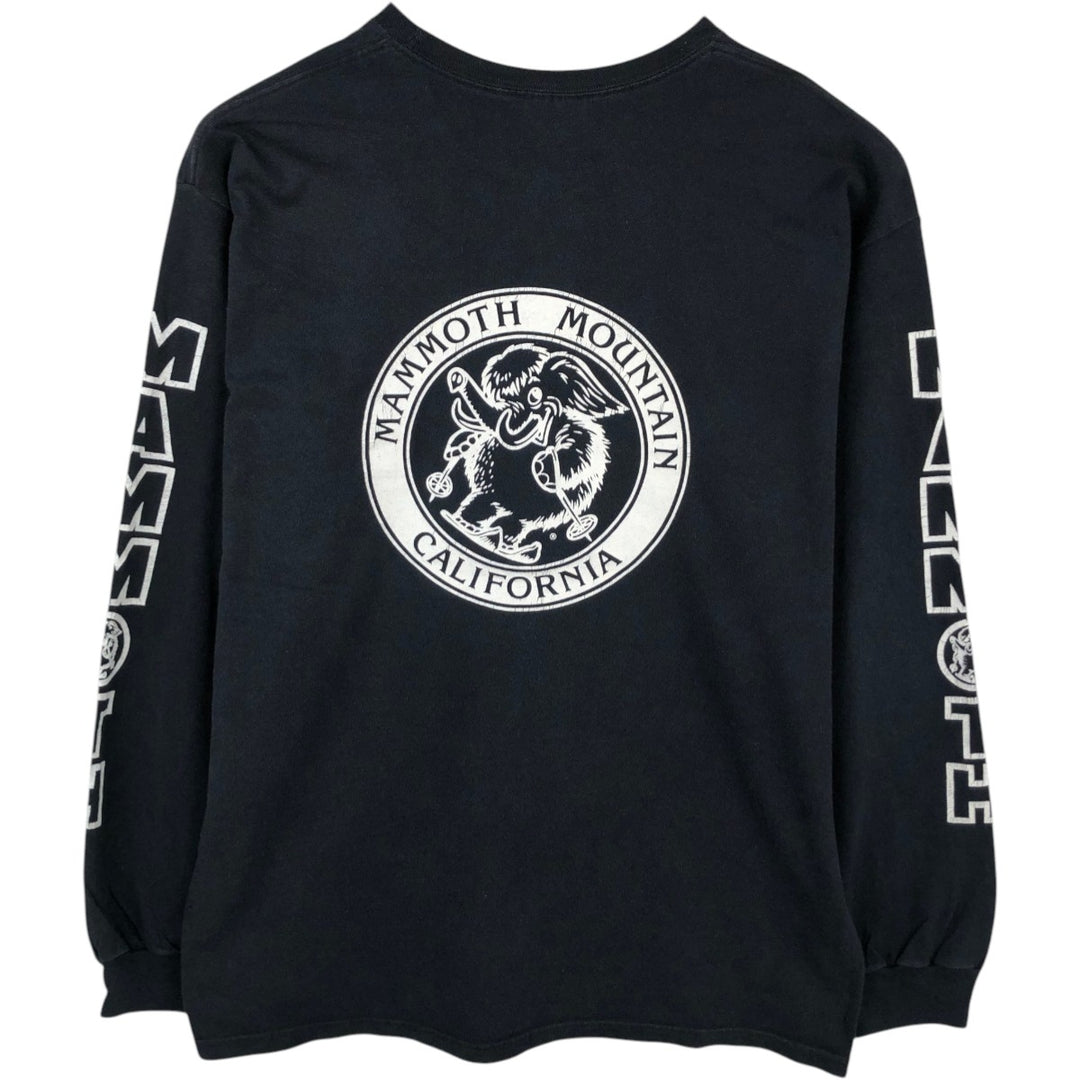 2000'S Hanes BEEFY-T Long Sleeve T-Shirt, Men's Size L cotton black type Vintage Second Hand
