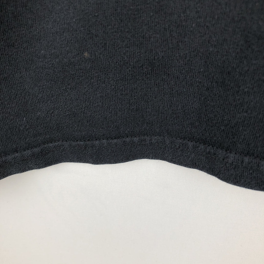 2000'S Hanes BEEFY-T Long Sleeve T-Shirt, Men's Size L cotton black type Vintage Second Hand