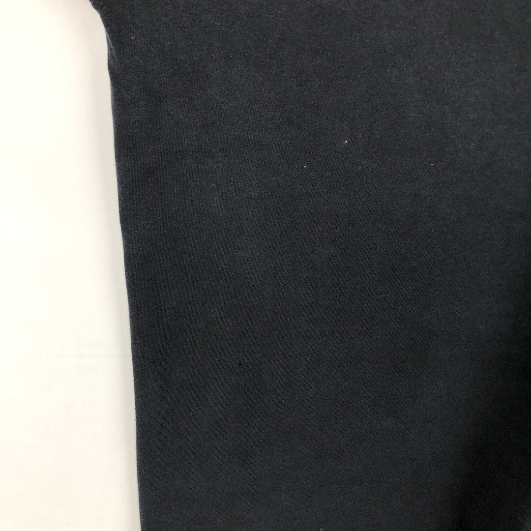 2000'S Hanes BEEFY-T Long Sleeve T-Shirt, Men's Size L cotton black type Vintage Second Hand