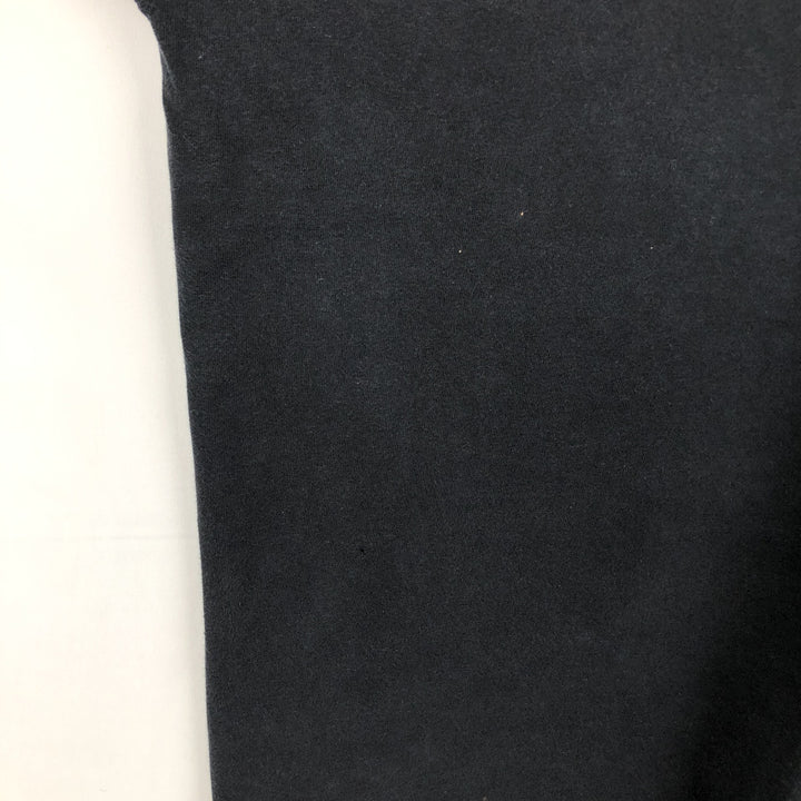 2000'S Hanes BEEFY-T Long Sleeve T-Shirt, Men's Size L cotton black type Vintage Second Hand