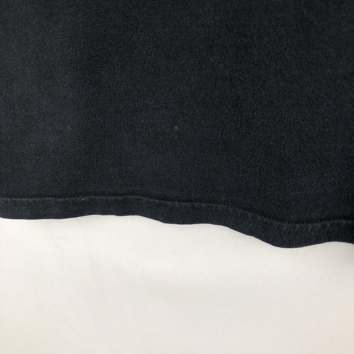 2000'S Hanes BEEFY-T Long Sleeve T-Shirt, Men's Size L cotton black type Vintage Second Hand