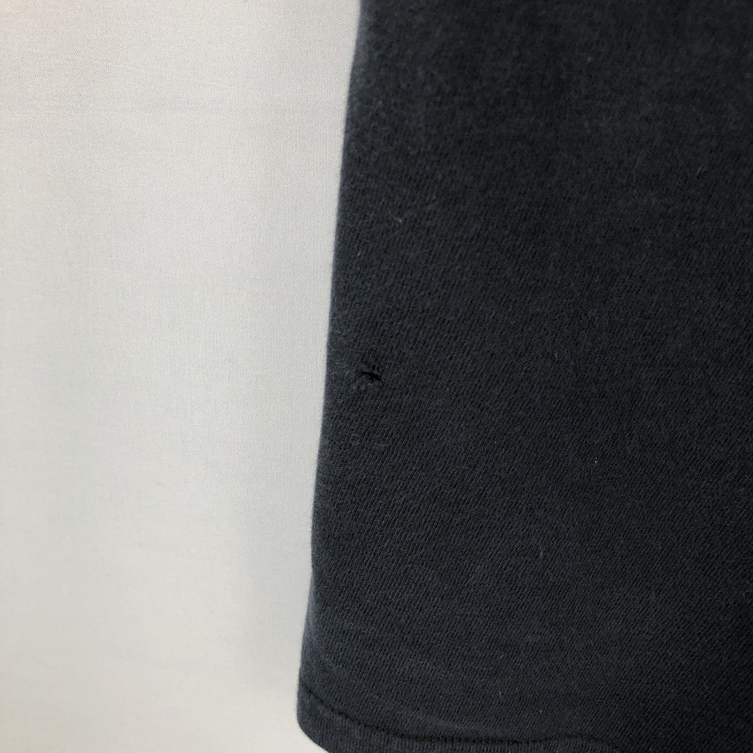 2000'S Hanes BEEFY-T Long Sleeve T-Shirt, Men's Size L cotton black type Vintage Second Hand