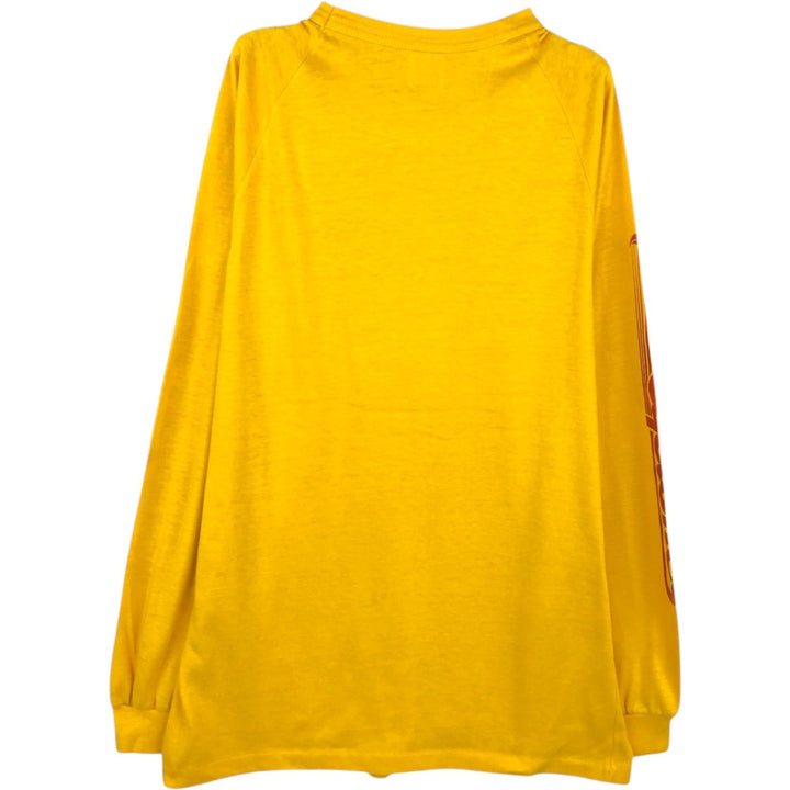 DODOGER Long-Sleeve T-Shirt, Made in USA, Men's XL Equivalent cotton yellow type Vintage Second Hand