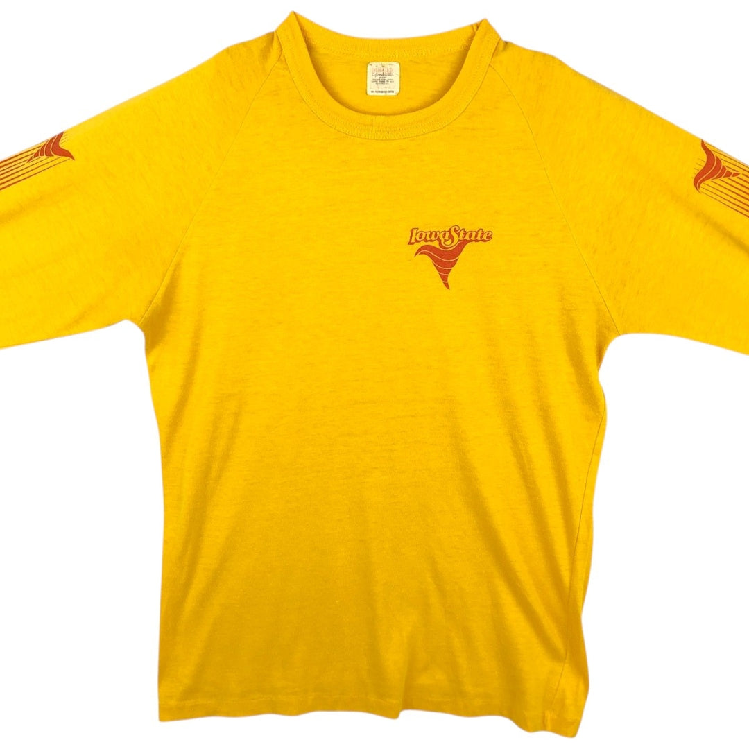 DODOGER Long-Sleeve T-Shirt, Made in USA, Men's XL Equivalent cotton yellow type Vintage Second Hand