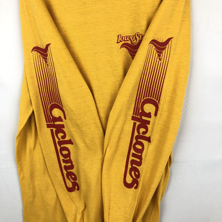 DODOGER Long-Sleeve T-Shirt, Made in USA, Men's XL Equivalent cotton yellow type Vintage Second Hand