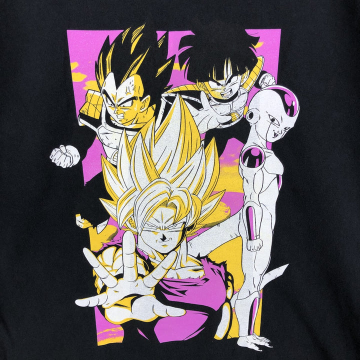 DRAGONBALL Z Dragon Ball Z Character Print Long Sleeve T-Shirt, Men's Size L unclear black type Vintage Second Hand