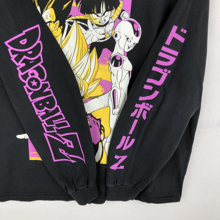 DRAGONBALL Z Dragon Ball Z Character Print Long Sleeve T-Shirt, Men's Size L unclear black type Vintage Second Hand