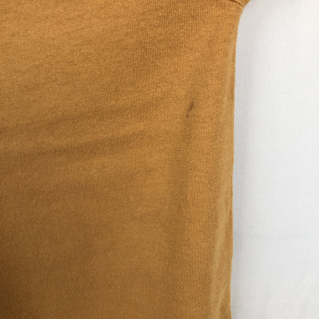 90'S Timberland Long-Sleeve T-Shirt, Made in USA, Men's Size M (Equivalent), Vintage cotton orange type Vintage Second Hand