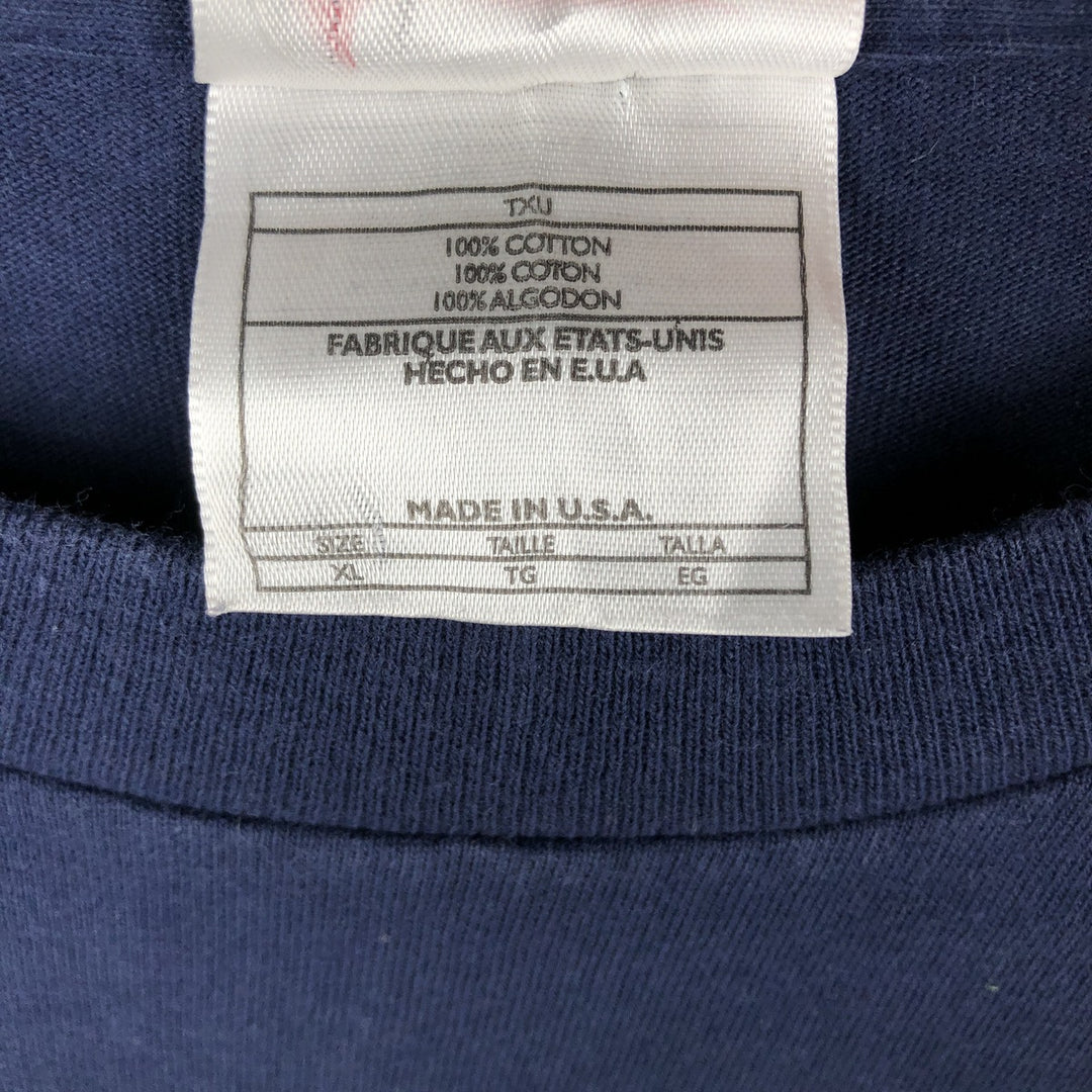 90'S Nike Center Logo Long-Sleeve T-Shirt, Made in USA, Men's XL (approx.), Vintage cotton navy blue type Vintage Second Hand