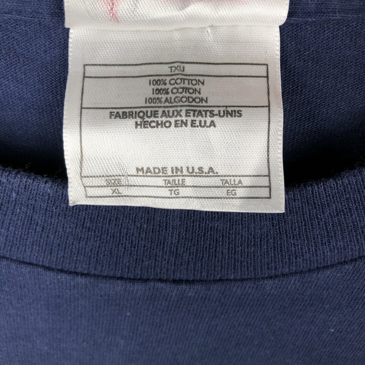 90'S Nike Center Logo Long-Sleeve T-Shirt, Made in USA, Men's XL (approx.), Vintage cotton navy blue type Vintage Second Hand