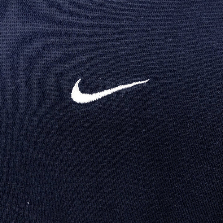 90'S Nike Center Logo Long-Sleeve T-Shirt, Made in USA, Men's XL (approx.), Vintage cotton navy blue type Vintage Second Hand