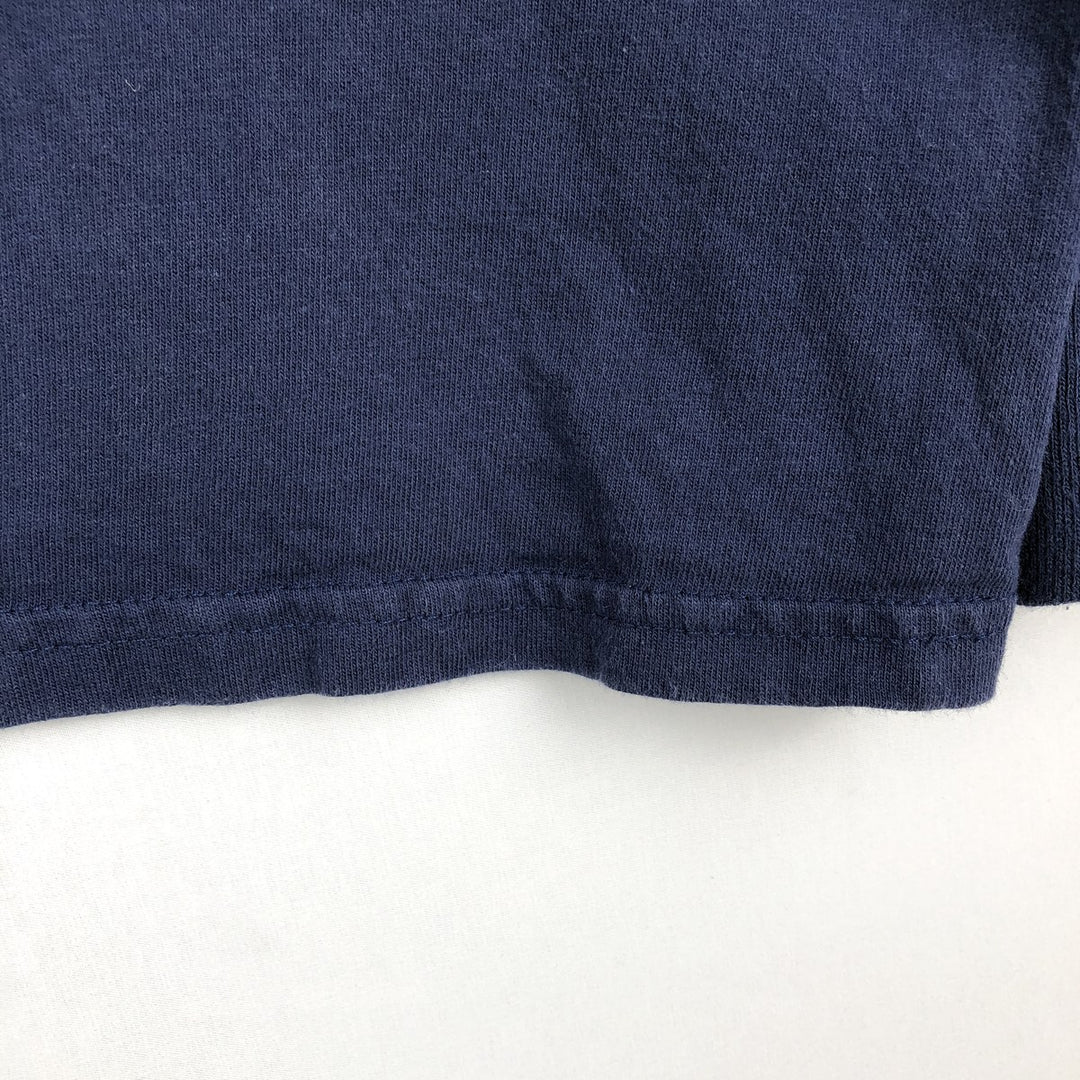 90'S Nike Center Logo Long-Sleeve T-Shirt, Made in USA, Men's XL (approx.), Vintage cotton navy blue type Vintage Second Hand
