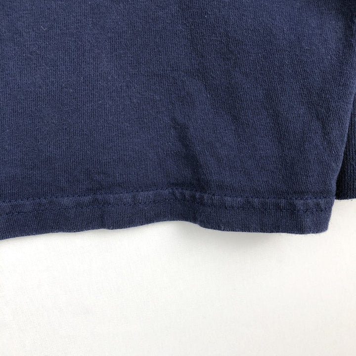90'S Nike Center Logo Long-Sleeve T-Shirt, Made in USA, Men's XL (approx.), Vintage cotton navy blue type Vintage Second Hand
