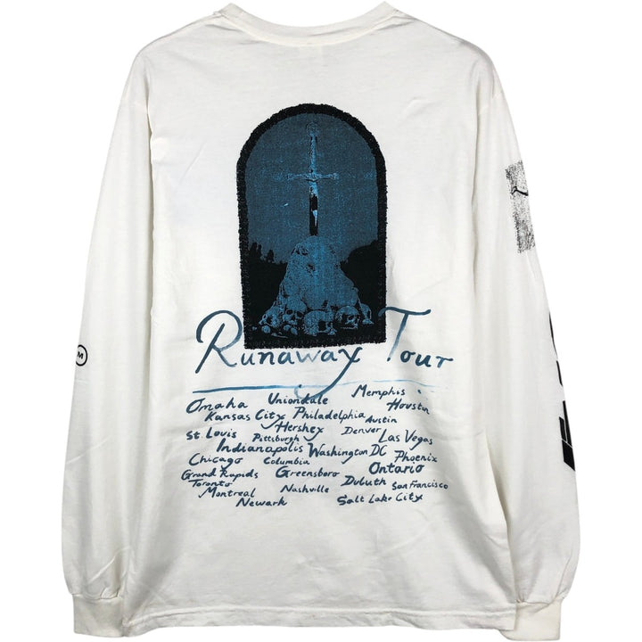 Gildan Hammer Post Malone Long-Sleeve Wrap T-Shirt (Men's Size M) cotton white type Vintage Second Hand