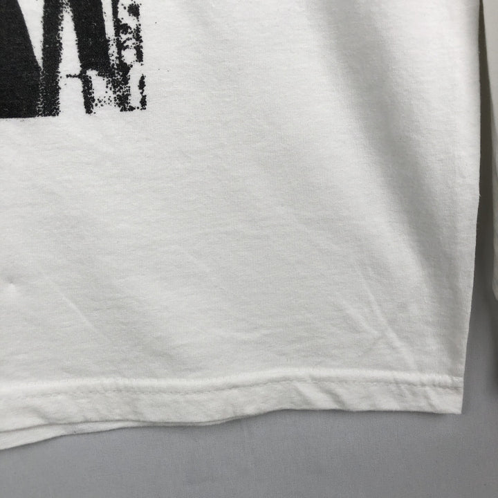 Gildan Hammer Post Malone Long-Sleeve Wrap T-Shirt (Men's Size M) cotton white type Vintage Second Hand