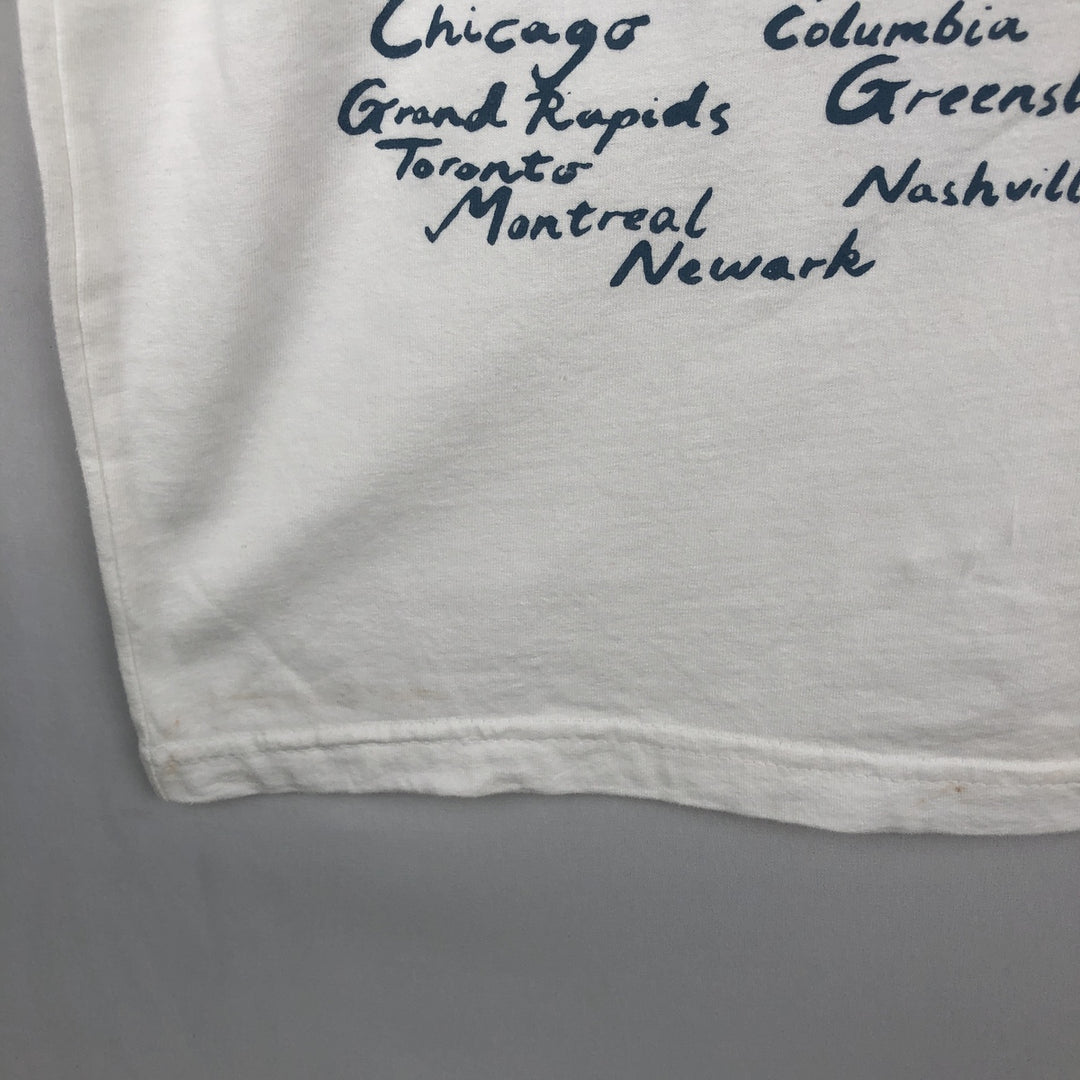 Gildan Hammer Post Malone Long-Sleeve Wrap T-Shirt (Men's Size M) cotton white type Vintage Second Hand