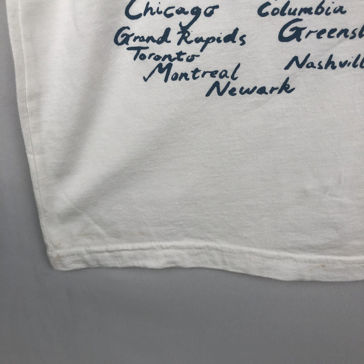 Gildan Hammer Post Malone Long-Sleeve Wrap T-Shirt (Men's Size M) cotton white type Vintage Second Hand
