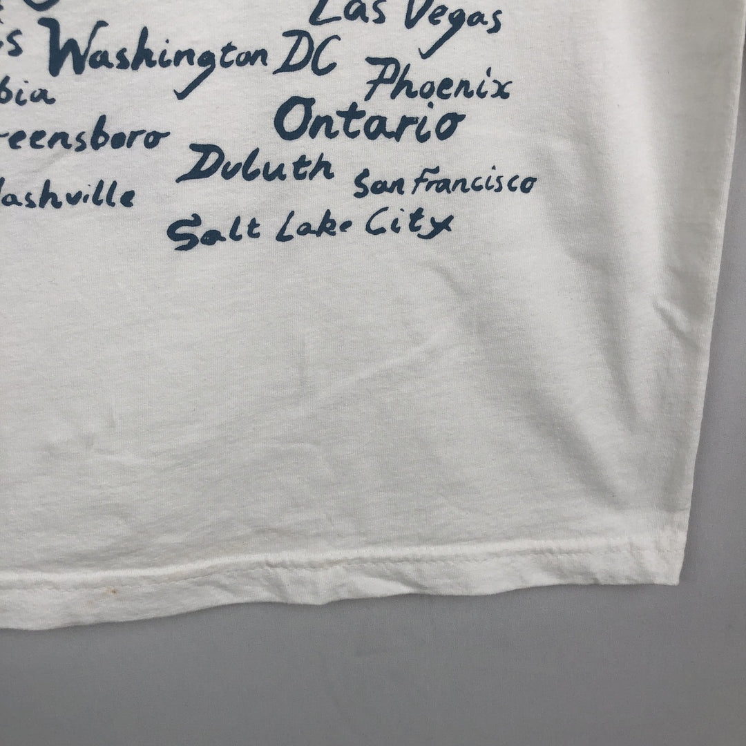 Gildan Hammer Post Malone Long-Sleeve Wrap T-Shirt (Men's Size M) cotton white type Vintage Second Hand