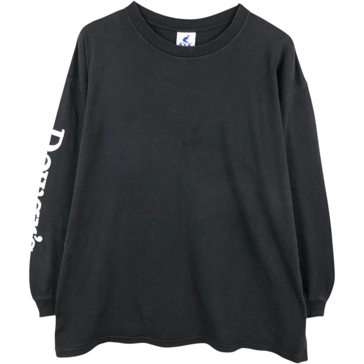 SPORTSWEAR USA Long-Sleeve T-Shirt, Made in USA, Men's XL Equivalent cotton black type Vintage Second Hand