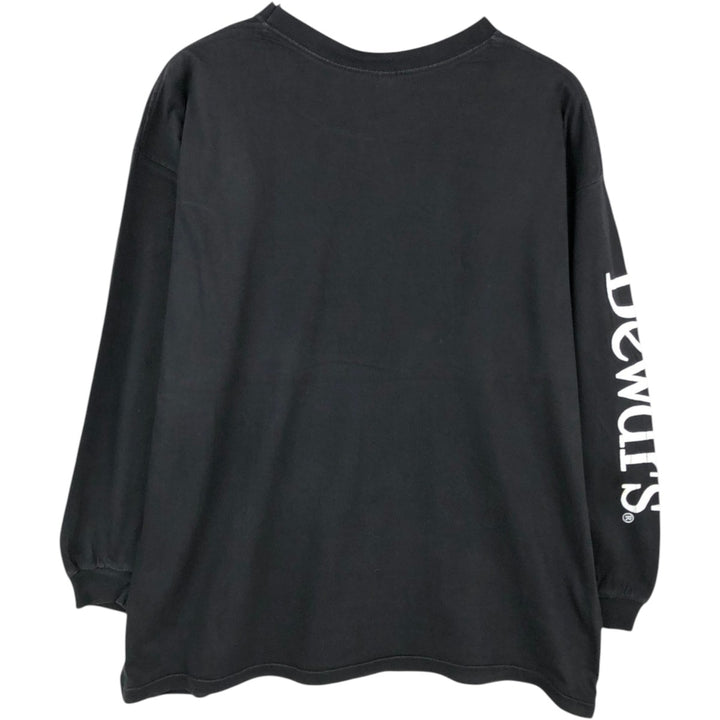 SPORTSWEAR USA Long-Sleeve T-Shirt, Made in USA, Men's XL Equivalent cotton black type Vintage Second Hand