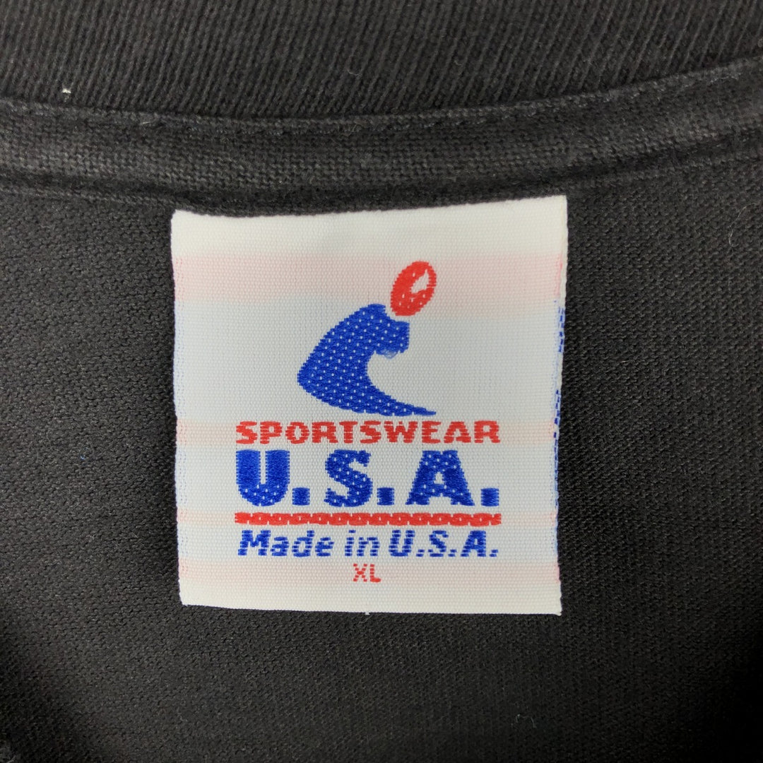 SPORTSWEAR USA Long-Sleeve T-Shirt, Made in USA, Men's XL Equivalent cotton black type Vintage Second Hand