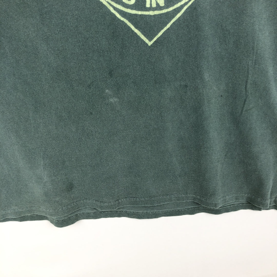 90'S Authentic Pigment Tabasco Long-Sleeve T-Shirt, Men's Size XL (Equivalent), Vintage cotton Khaki type Vintage Second Hand