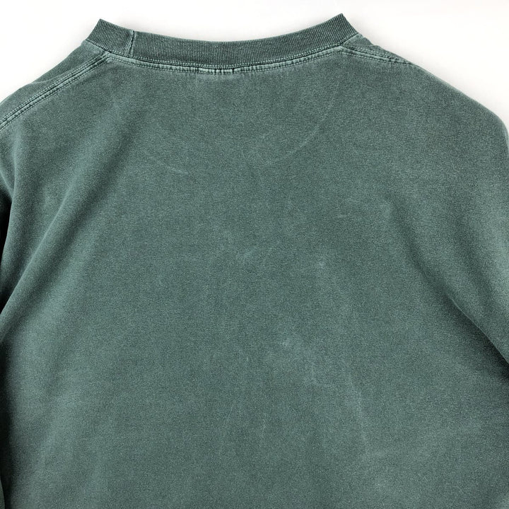 90'S Authentic Pigment Tabasco Long-Sleeve T-Shirt, Men's Size XL (Equivalent), Vintage cotton Khaki type Vintage Second Hand