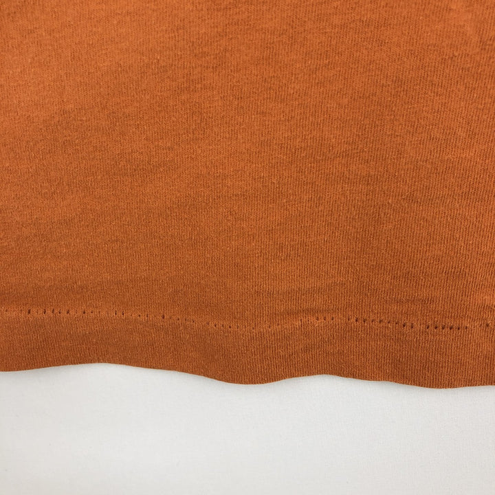 1980'S Fruit of the Loom Long-Sleeve T-Shirt, Made in USA, Men's Size XL (Equivalent), Vintage cotton orange type Vintage Second Hand