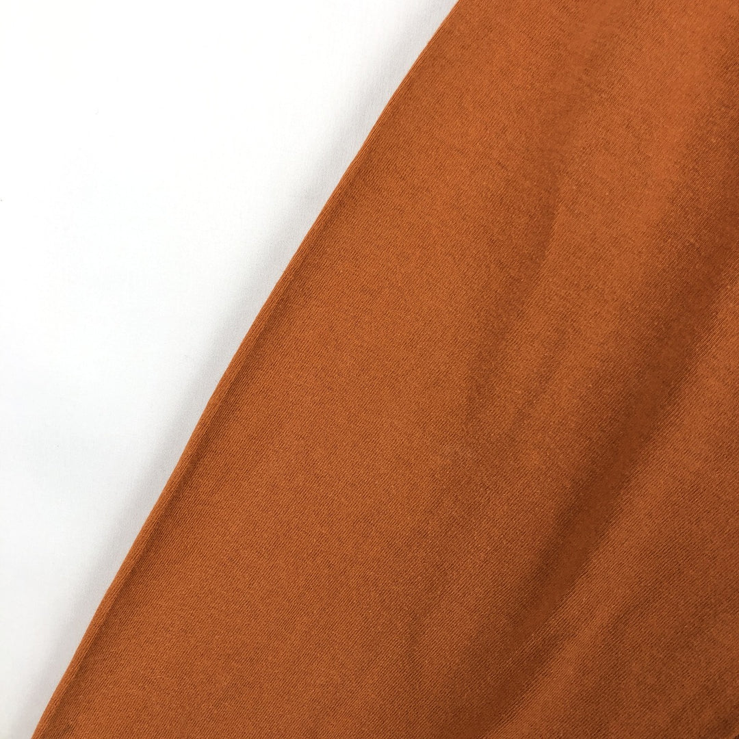 1980'S Fruit of the Loom Long-Sleeve T-Shirt, Made in USA, Men's Size XL (Equivalent), Vintage cotton orange type Vintage Second Hand