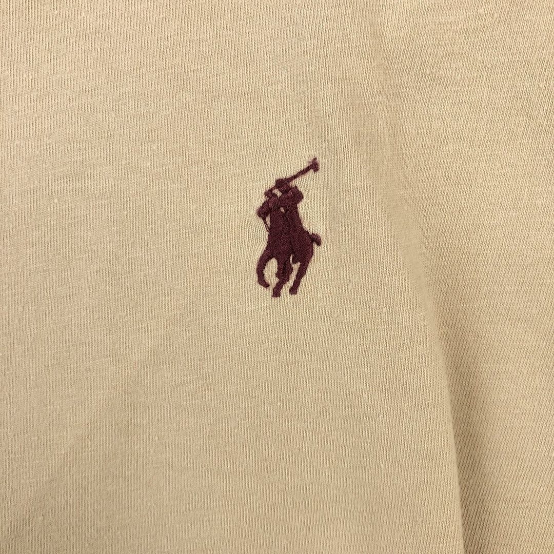 Ralph Lauren POLO by Ralph Lauren long-sleeved T-shirt, men's size L cotton Beige type Vintage Second Hand