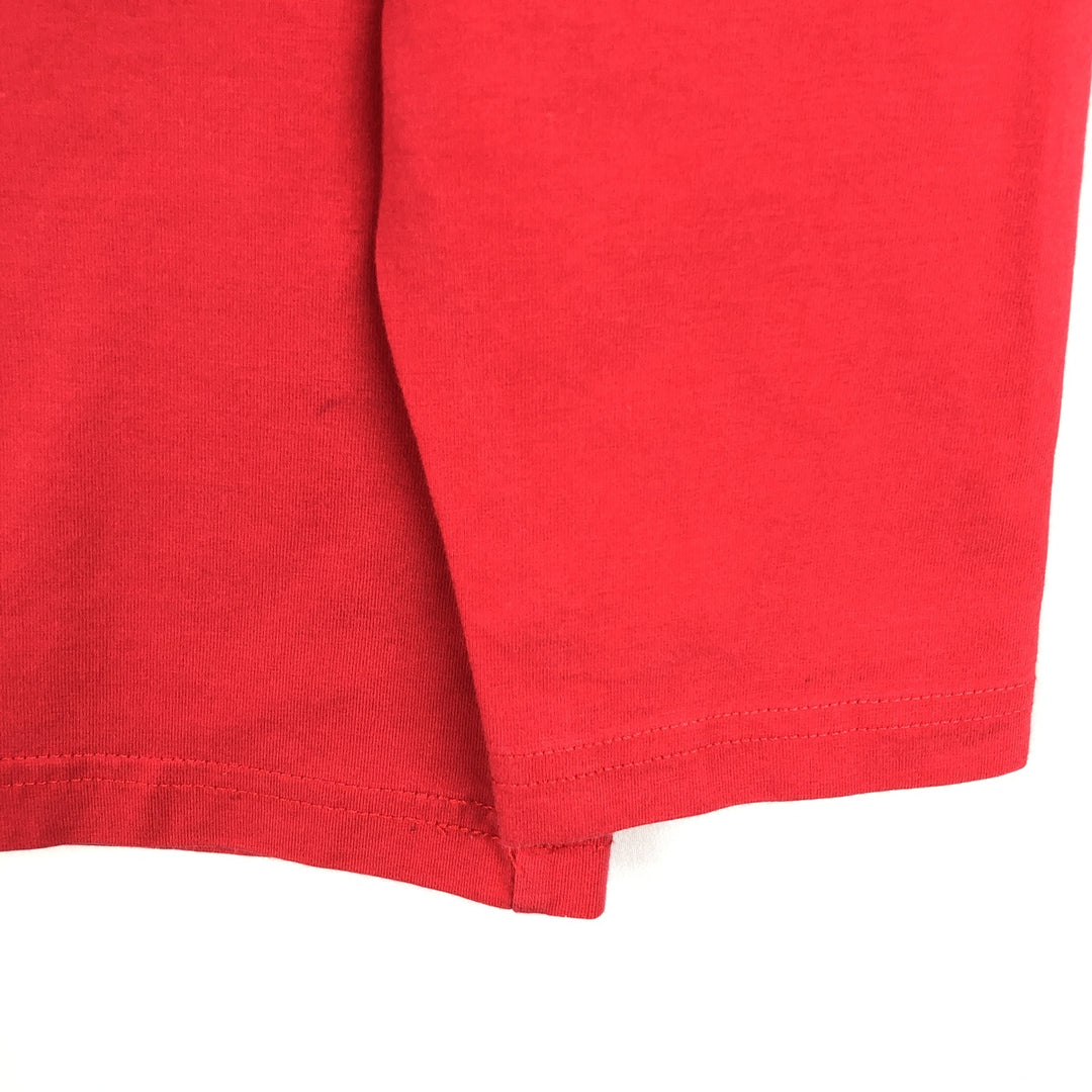 Ralph Lauren POLO by Ralph Lauren CUSTOM FIT Long-Sleeve T-Shirt (Men's Size L) cotton red type Vintage Second Hand