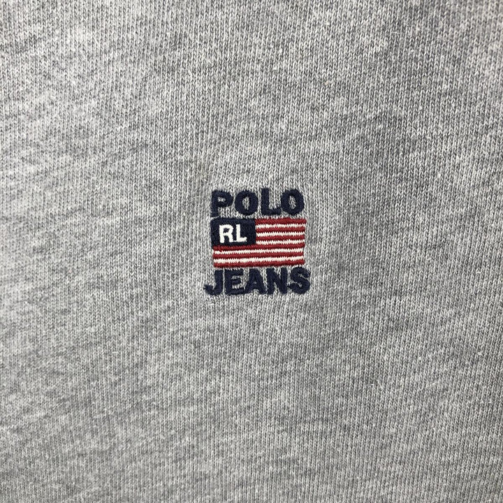 2000'S Ralph Lauren POLO JEANS COMPANY striped long-sleeved T-shirt (Men's size S equivalent) cotton navy blue type Vintage Second Hand