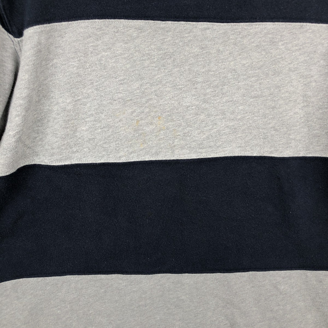 2000'S Ralph Lauren POLO JEANS COMPANY striped long-sleeved T-shirt (Men's size S equivalent) cotton navy blue type Vintage Second Hand