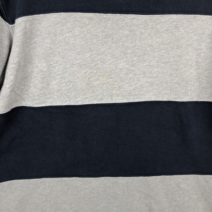 2000'S Ralph Lauren POLO JEANS COMPANY striped long-sleeved T-shirt (Men's size S equivalent) cotton navy blue type Vintage Second Hand