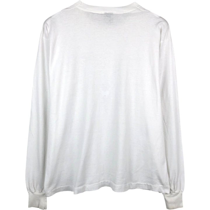 90'S Fruit of the Loom BEST General Electric Advertising Long-Sleeve T-Shirt, Made in USA, Men's XL equivalent. cotton white type Vintage Second Hand