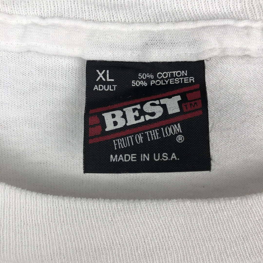90'S Fruit of the Loom BEST General Electric Advertising Long-Sleeve T-Shirt, Made in USA, Men's XL equivalent. cotton white type Vintage Second Hand