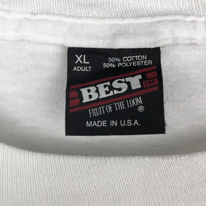 90'S Fruit of the Loom BEST General Electric Advertising Long-Sleeve T-Shirt, Made in USA, Men's XL equivalent. cotton white type Vintage Second Hand