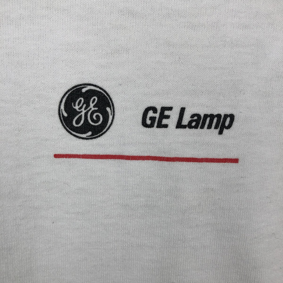 90'S Fruit of the Loom BEST General Electric Advertising Long-Sleeve T-Shirt, Made in USA, Men's XL equivalent. cotton white type Vintage Second Hand