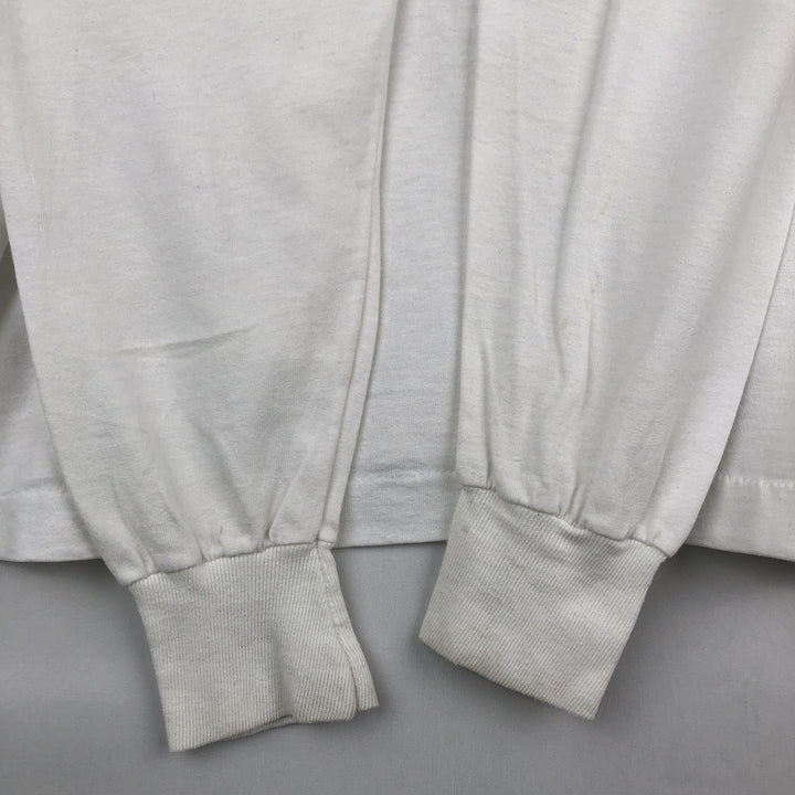 90'S Fruit of the Loom BEST General Electric Advertising Long-Sleeve T-Shirt, Made in USA, Men's XL equivalent. cotton white type Vintage Second Hand