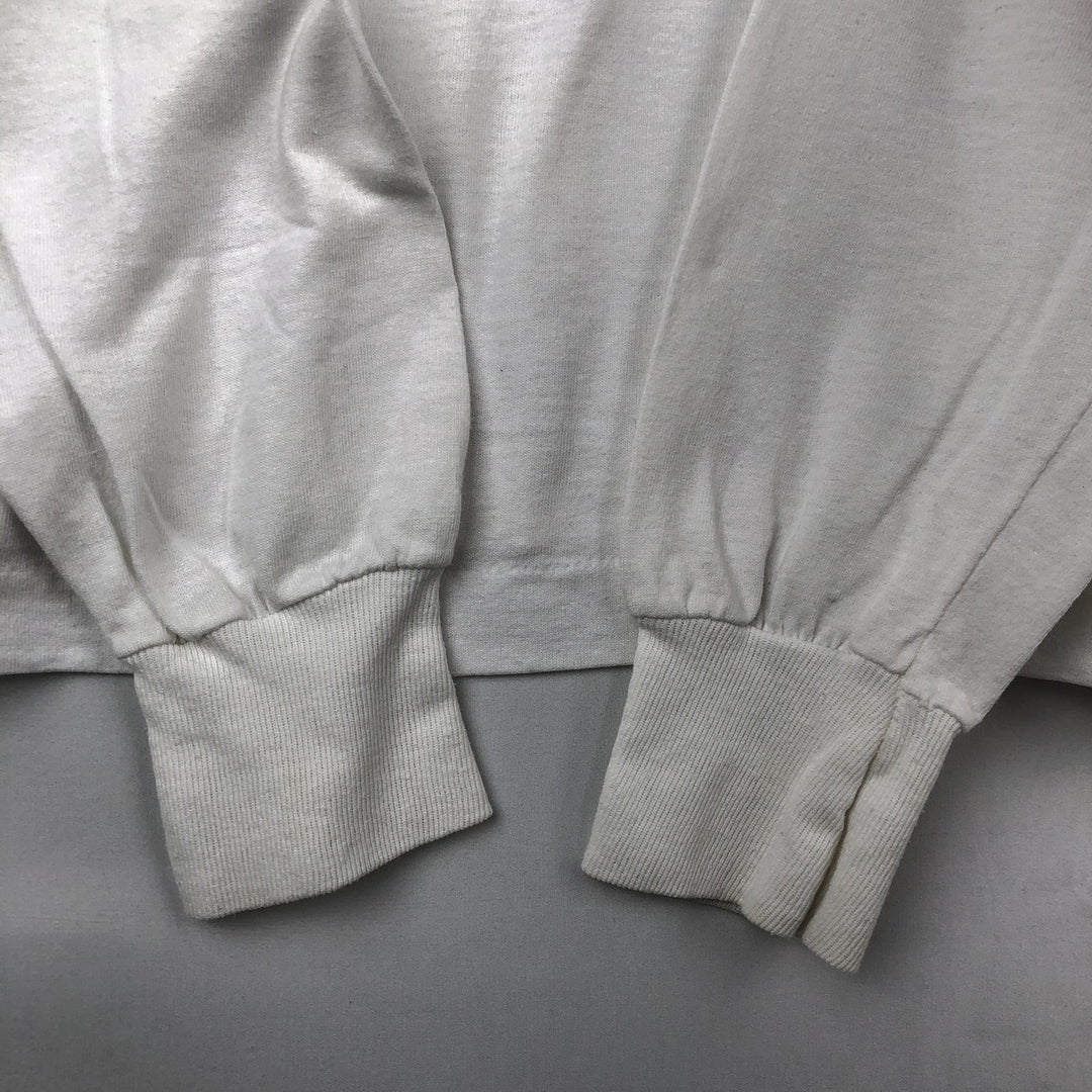 90'S Fruit of the Loom BEST General Electric Advertising Long-Sleeve T-Shirt, Made in USA, Men's XL equivalent. cotton white type Vintage Second Hand