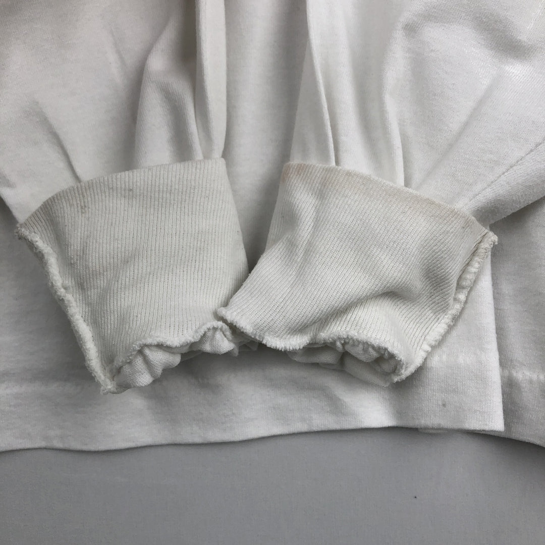 90'S Fruit of the Loom BEST General Electric Advertising Long-Sleeve T-Shirt, Made in USA, Men's XL equivalent. cotton white type Vintage Second Hand