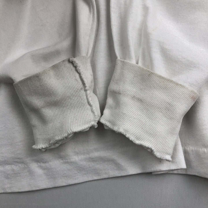 90'S Fruit of the Loom BEST General Electric Advertising Long-Sleeve T-Shirt, Made in USA, Men's XL equivalent. cotton white type Vintage Second Hand
