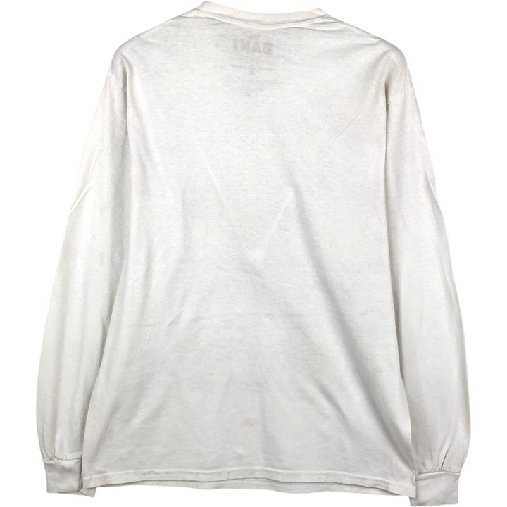 Goodie Two Sleeves BAKI (Baki the Grappler) Anime Character Print Long-Sleeve T-Shirt (Men's Size M) cotton white type Vintage Second Hand