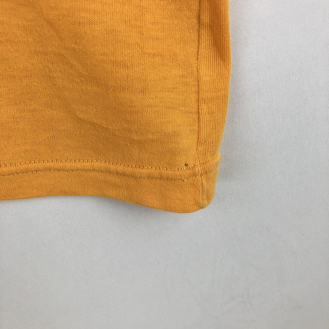 ~90'S MASKA Long-Sleeve T-Shirt, Made in Canada, Men's Size M (Equivalent), Vintage unclear yellow type Vintage Second Hand