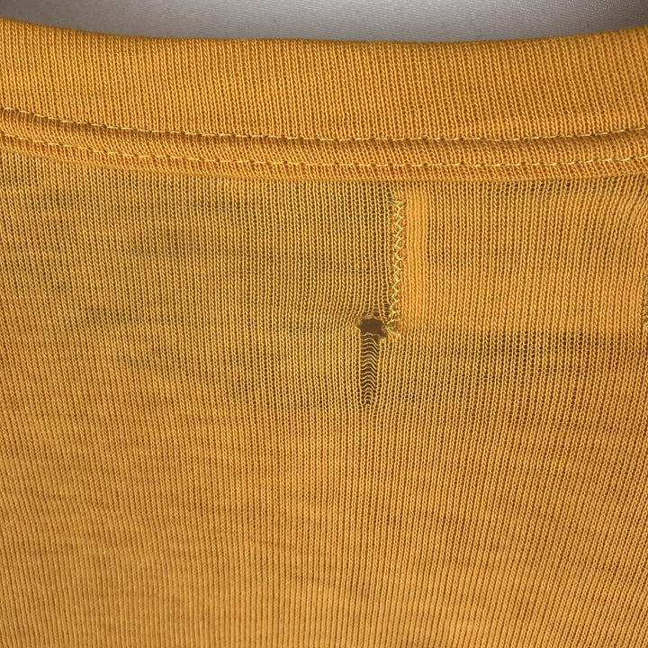 ~90'S MASKA Long-Sleeve T-Shirt, Made in Canada, Men's Size M (Equivalent), Vintage unclear yellow type Vintage Second Hand