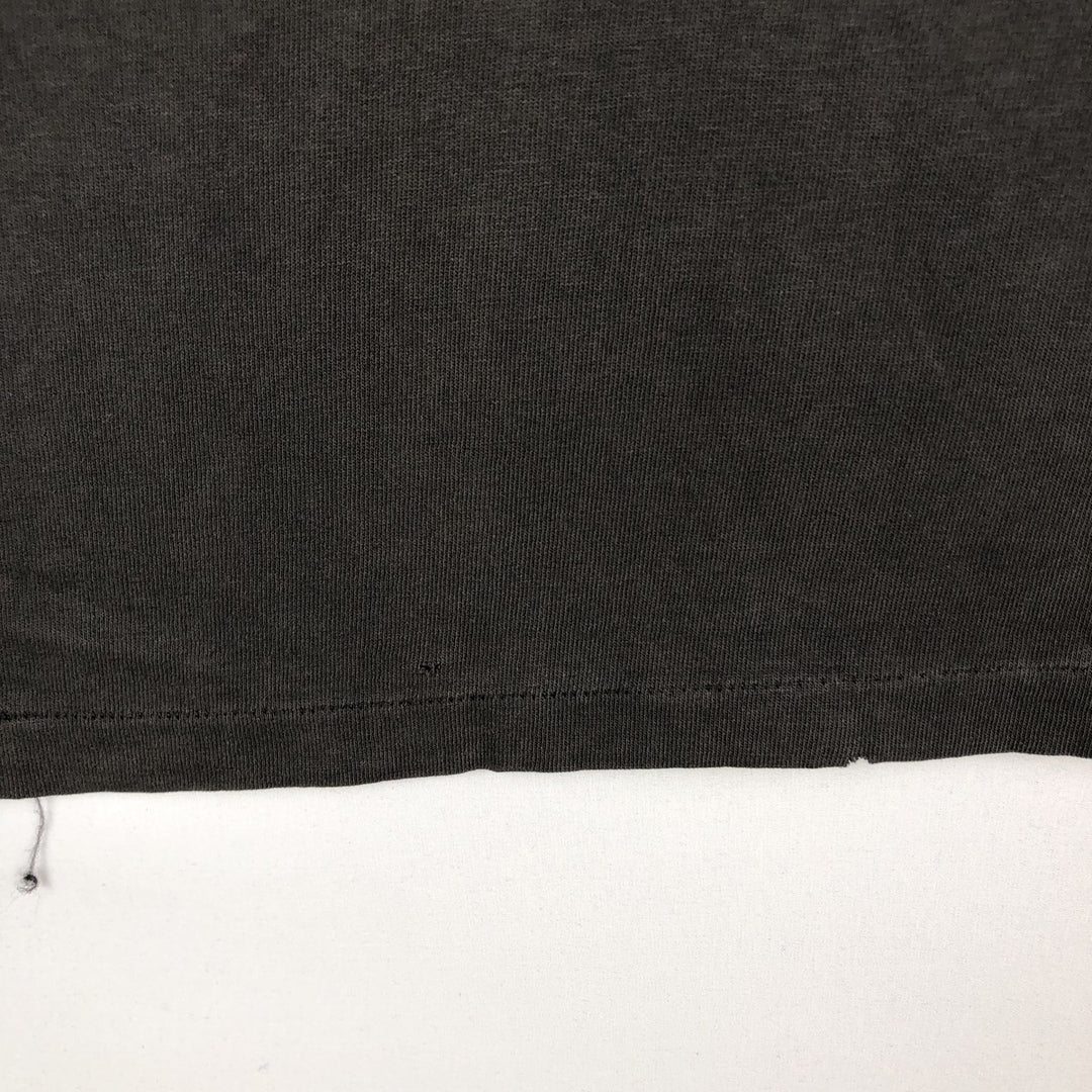 90'S Oneita POWER-T Long Sleeve T-Shirt, Made in USA, Men's Size XL, Vintage cotton Charcoal Vintage Second Hand