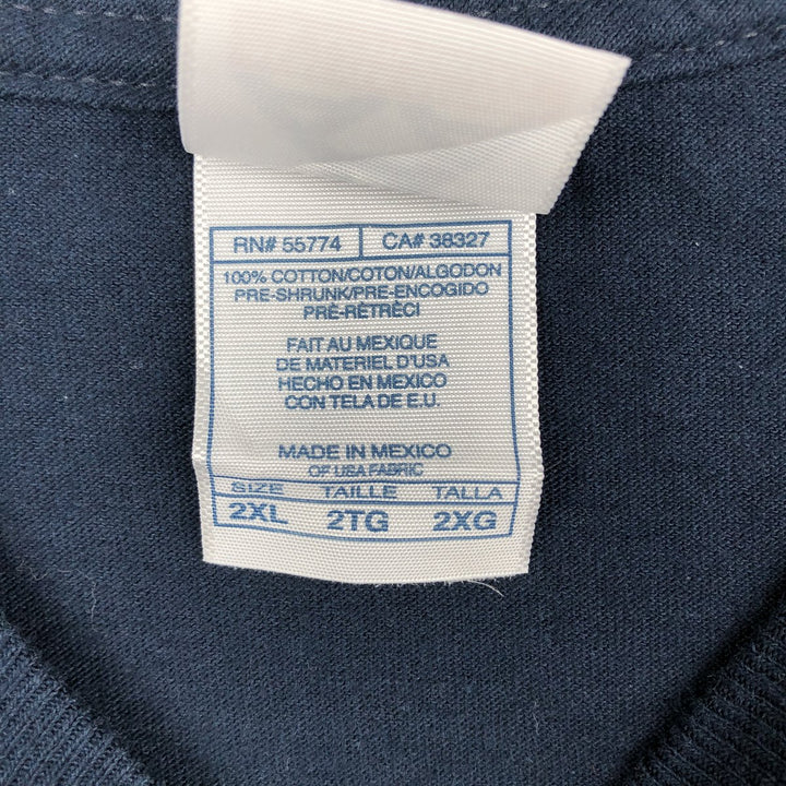 2000'S ALSTYLE NFL CHICAGO BEARS Long-Sleeve T-Shirt (Men's XXL equivalent) cotton navy blue type Vintage Second Hand