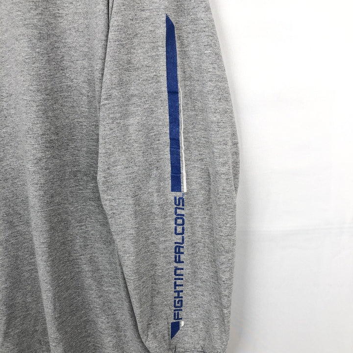2000'S Nike Team College Long-Sleeve T-Shirt (Men's Size L) cotton gray type Vintage Second Hand